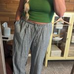 A New Day Gingham linen pants target Photo 5