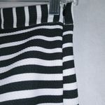 Faith and joy  Black White Stripe Pleated A Line Contemporary Office Skirt S Photo 3