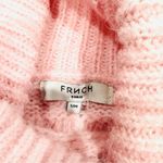 FRNCH NWOT Paris Light Pink Open Cable Knit Turtleneck Sweater Photo 4