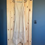 Solitaire Bohemian Cream Lace Knit Maxi Dress size M Photo 8