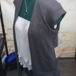 Open Front Cardigan Sweater Vest with Pockets Photo 1