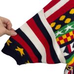 Carroll Reed Women's M Nautical Knit Cardigan Button Up Cotton Colorful 90's Black Size M Photo 10