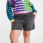 Daisy Street Colorblock Stripe Heart Mock Neck Sweater Women's Size M Photo 0