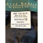 Vintage Harve Benard Bernard Holtzman Pinstripe Button Blazer Dress Size 10 NWT Black Photo 6