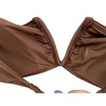ANDIE Bikini Top Womens M Espresso Brown Scala Strapless Bandeau Swimwear NEW Photo 4