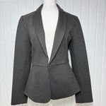 Quince  Dark Gray Blazer Notch Collar Long Sleeve Hook and Eye Work Size S Photo 0