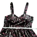 No Boundaries  XL Elephant Print Dress Sleeveless Mini‎ Black Pink Cute Photo 7