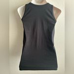 Switch Crocodile Effect Faux Leather Black Sleeveless Tank Top S Photo 3