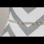 Crystal Rhinestone Coral Satin Maid of Honor Belt Pink Photo 2