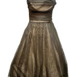 BCBGMAXAZRIA  Strapless Dress in Rich Brown Photo 0