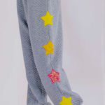 Main Strip WOMEN'S ELASTIC WAIST FRONT POCKET SEQUINS STARS DETAILED SWEATPANTS Large Photo 0