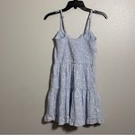 Hollister  Women Light Blue Floral Tiered Mini Sundress size S Photo 4