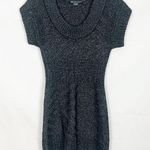 Armani Exchange Short Sleeve Charcoal Gray Sweater Dress Size Small Black Photo 0