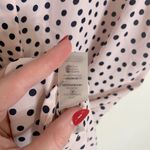 Karl Lagerfeld  Pink Polka Dot Blouse Photo 8