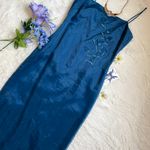 Rampage Vintage bridesmaid Prom Blue Shimmery dress Photo 19