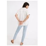 Madewell Plus Linen-Blend Daily Shirt in Rainbow Stripe Size 1X Photo 3