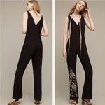 Anthropologie HD In Paris Women’s 0 Embroidered Wide Leg Jumpsuit Black Western Photo 3