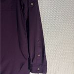Calvin Klein plum purple roll sleeve hi-lo button down Tunic Office Holiday, S Photo 4