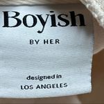 Boyish by Her Corey Distressed Denim Skirt in Rosemary’s Baby Cream Color 26 Size undefined Photo 7