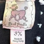 Vintage Pink Poodle Cardigan Sweater Black Pink Plaid Fringe 3x Retro Chic Fun Size XL Photo 2