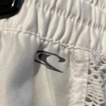 O'Neill O’NEILL white lace elastic waist tie swimsuit short EUC Photo 4