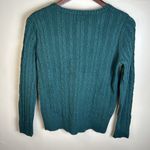 st. john's bay St. John’s Bay green cable knit sweater size Large( Runs Small) Photo 7
