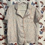 Joy Floral Short Sleeve Pajama Top Size M Photo 0