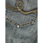 Lee  Mid Rise Dark Wash Blue Cotton Blend Denim Bootcut Jeans Women's Size 16 Photo 6