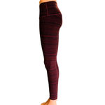 Lululemon Athletica High Times Cyber Red Grape Bordeaux Drama Legging Pant ~ 6 Photo 4