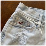 Hollister High Rise Distressed Festival Fray Hem Cut Off Shorts Light Wash Sz 25 Photo 9