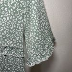 Princess Polly  Size 4 Candice‎ Sage Green Ruffle Short Sleeve Mini Dress Photo 6