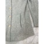 Eileen Fisher  High Collar One Button Lambs Wool Cashmere Jacket Size Medium Gray Photo 6