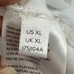 Free People White Ruffle Sleeve Tank Top XL cap Sleeve Knit Casual READ Photo 6