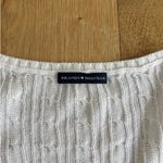 Brandy Melville  Sweater V neck Cable Knit Alina White Photo 1