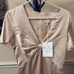 Show Me Your Mumu Rome Twist Gown Champagne Luxe Satin Photo 5