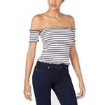 Crave fame Smocked Crop Top NWT SMALL Photo 2