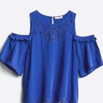 Skies Are Blue Cobalt Cut Out Tank Top Photo 7