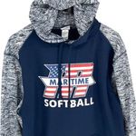 Badger Sport‎ Womens Maritime Softball Heather Hoodies Blue Gray Medium Photo 1