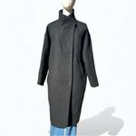 ZARA  Black Wool Blend Coat Women’s Medium - Minimal Wear, Chic & Warm Photo 1