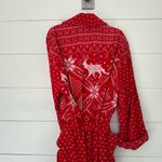 Vintage Cypress Made in Brazil Adult Fair Isle 1993 Thick Red White Robe Size undefined Photo 3