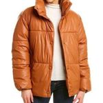 Anthropologie NVLT Oversized Faux Leather Puffer Jacket Photo 0