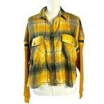 BDG Urban Outfitters  Caleb Sporty Plaid Flannel Shirt Size Small NWT Grunge 90s Photo 6