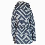 Mossimo Supply Co. Two Tone Geometric Wrap Pea Coat With Oversized Collar Sz M Blue Size M Photo 7