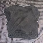 Urban Outfitters  Top Cropped Black Ribbed Out From Under Tank XS/S Photo 1