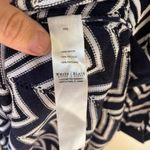 White House | Black Market WHBM Sz M Chevron Stripes Tunic Cover Up Blouse Dress Open Knit V Neck Pullover Photo 8