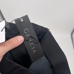 Gracia  Vegan Leather Knit Pencil Skirt Womens Sz M Black Crossover Back New Photo 9