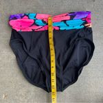 Vintage 80s Carol Weir high rise high hip neon ruched two piece bikini swimsuit Pink Size 12 Photo 5