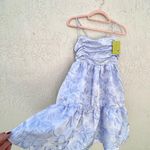 Saturday club ruched bodice textured mini dress blue medium new Photo 9