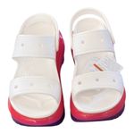Crocs Mega Crush Sandals White Multi Pink Chunky Festival Size 9 NEW Photo 7