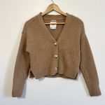 Abercrombie & Fitch  Chunky Knit Cardigan Size Small Sweater Merino Wool Blend Photo 0